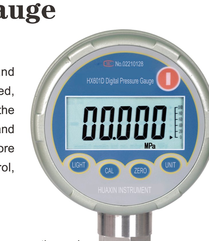 HX601 Digital Pressure Gauge